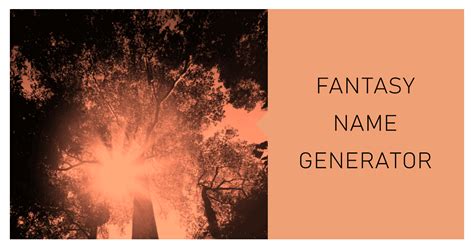 random fantasy name generator|Fantasy Name Generator.